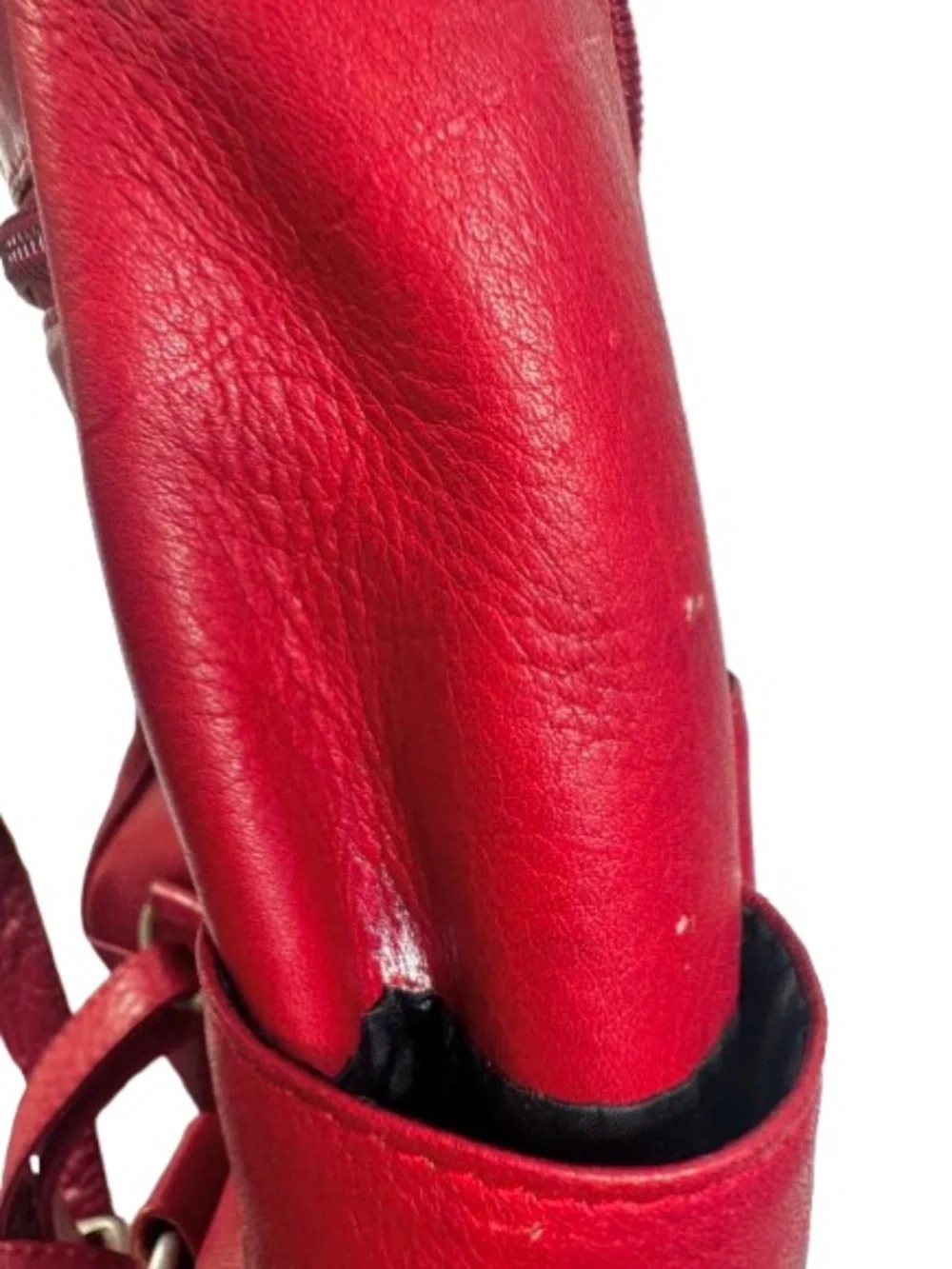 Wilson Leather Red Backpack